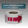 Rubalise plastique flèche directionnelle bicolore 75 mm x 250 m